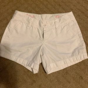 Lilly Pulitzer White Callahan Shorts sz 2